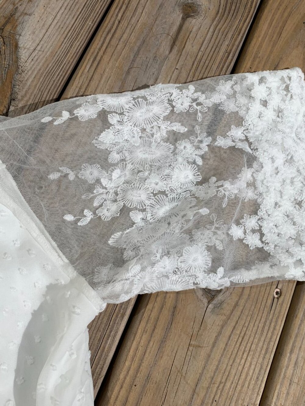 Vintage Boho Lace Wedding Dress Womens Small - Picture 14 of 16